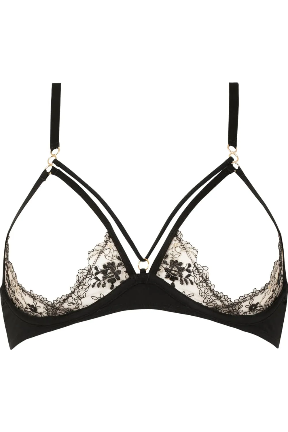Aprs Minuit Open Underwired Bra Black