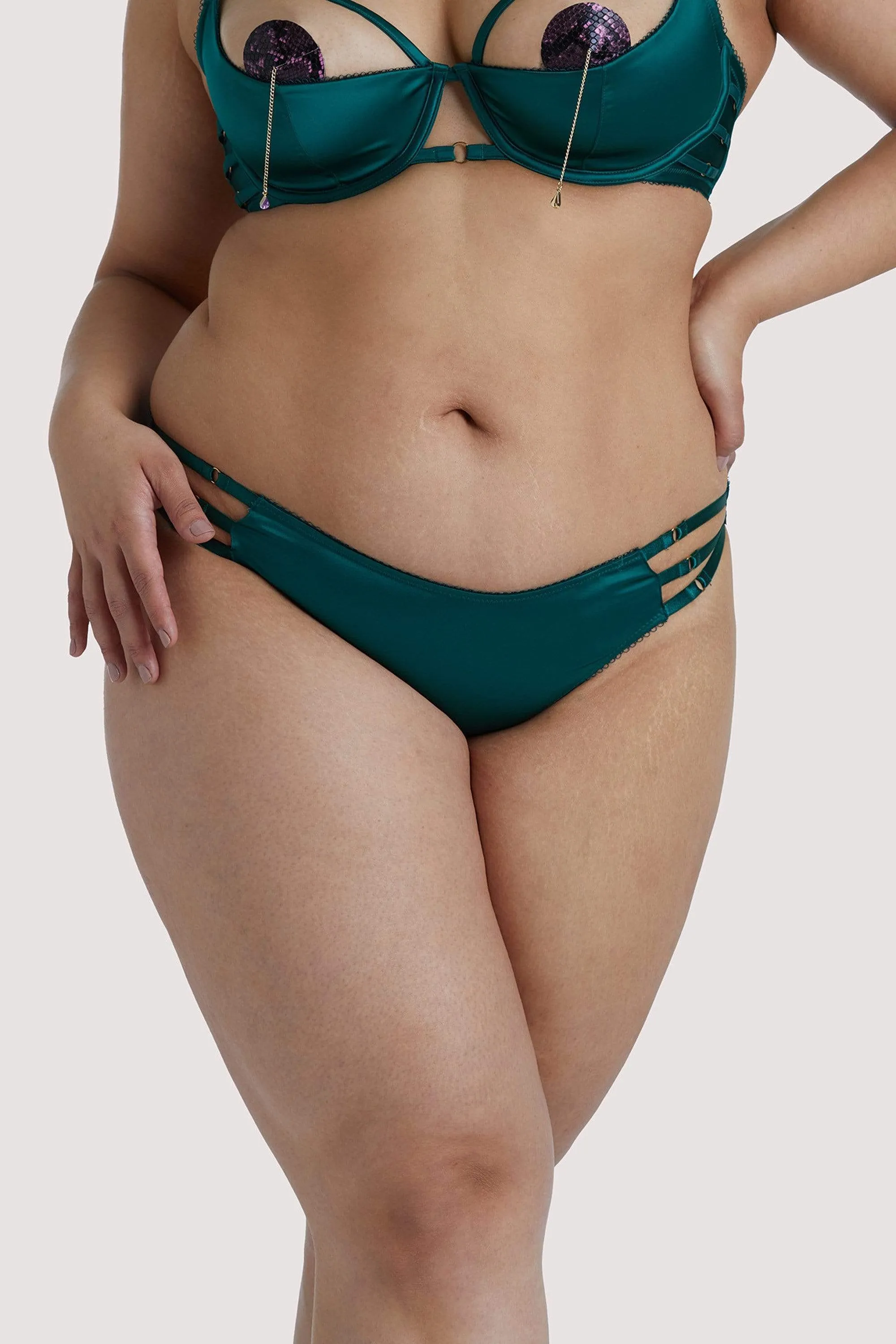 Ava Green Strappy Brief