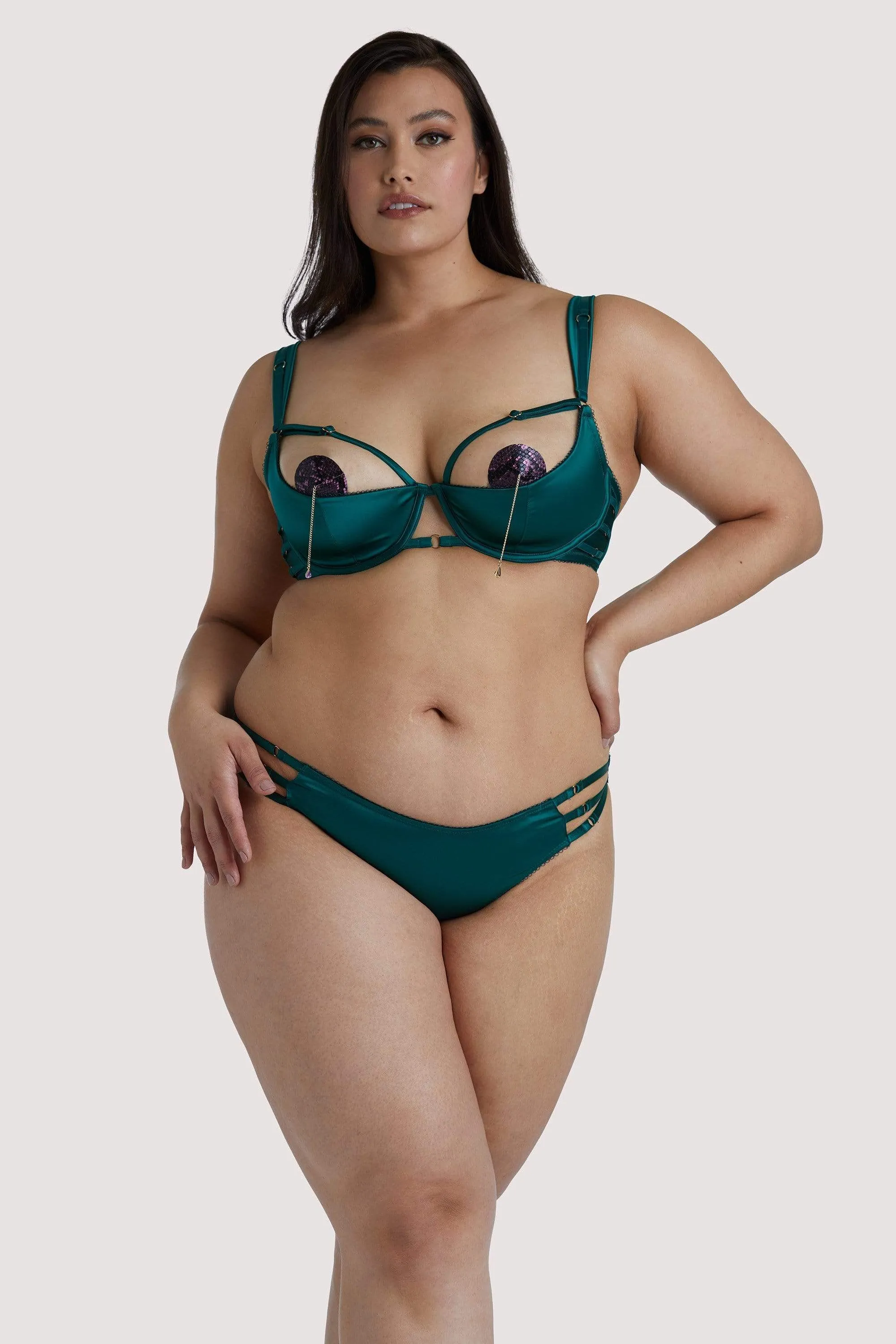 Ava Green Strappy Brief