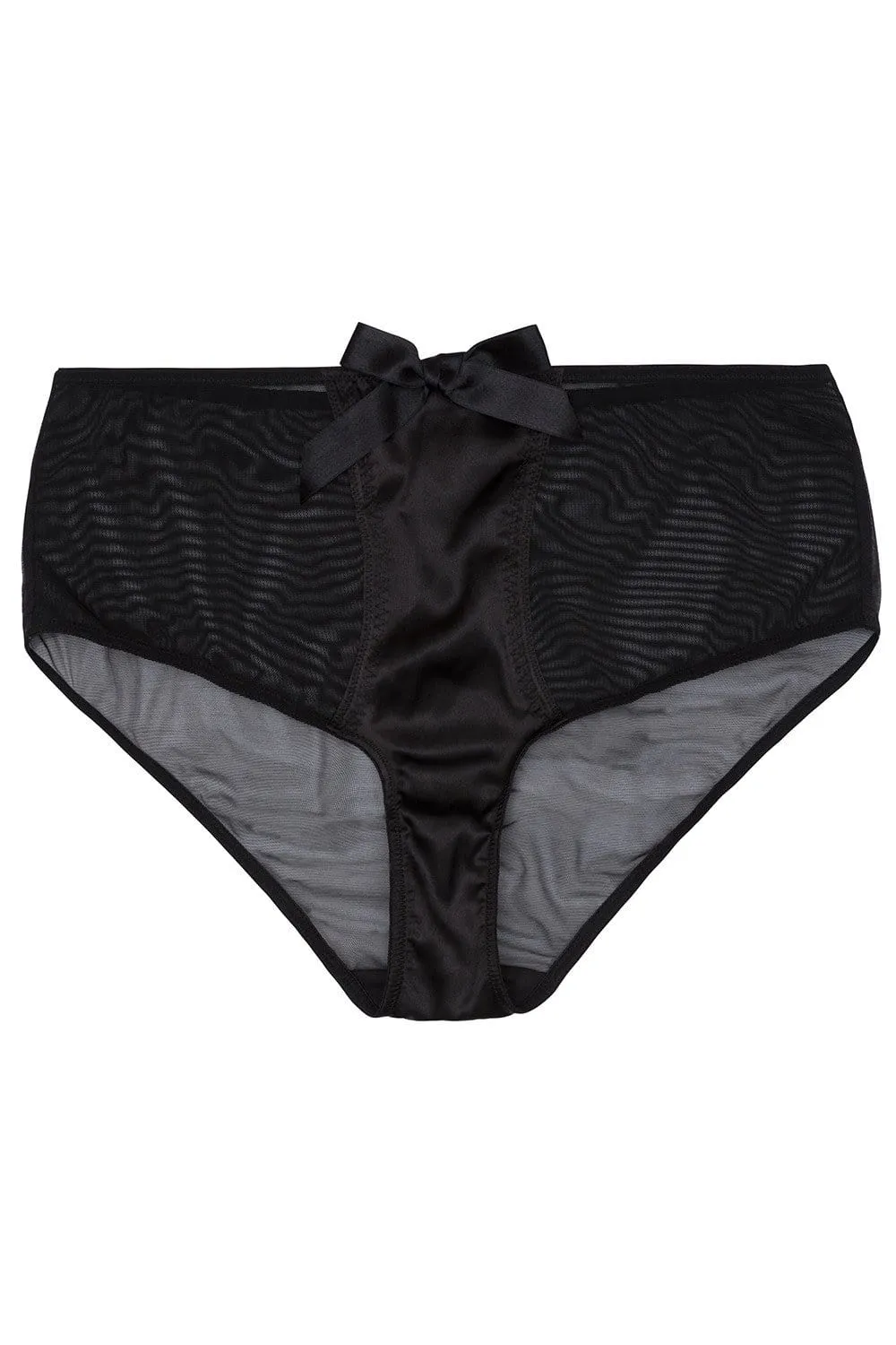 Black Z Stitch Highwaist Brief