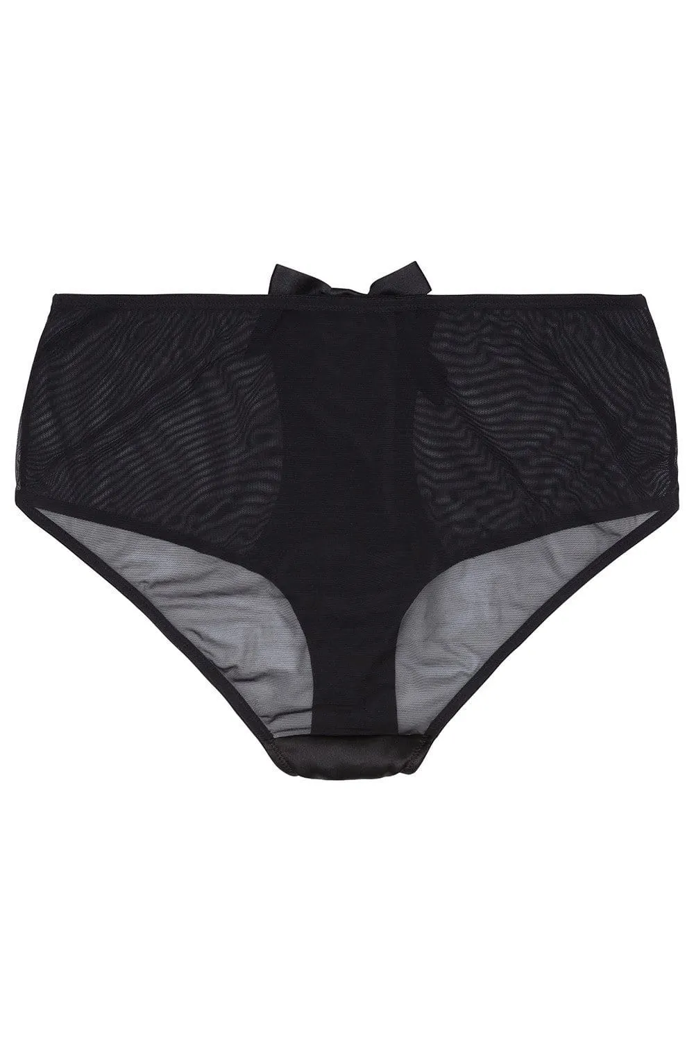 Black Z Stitch Highwaist Brief