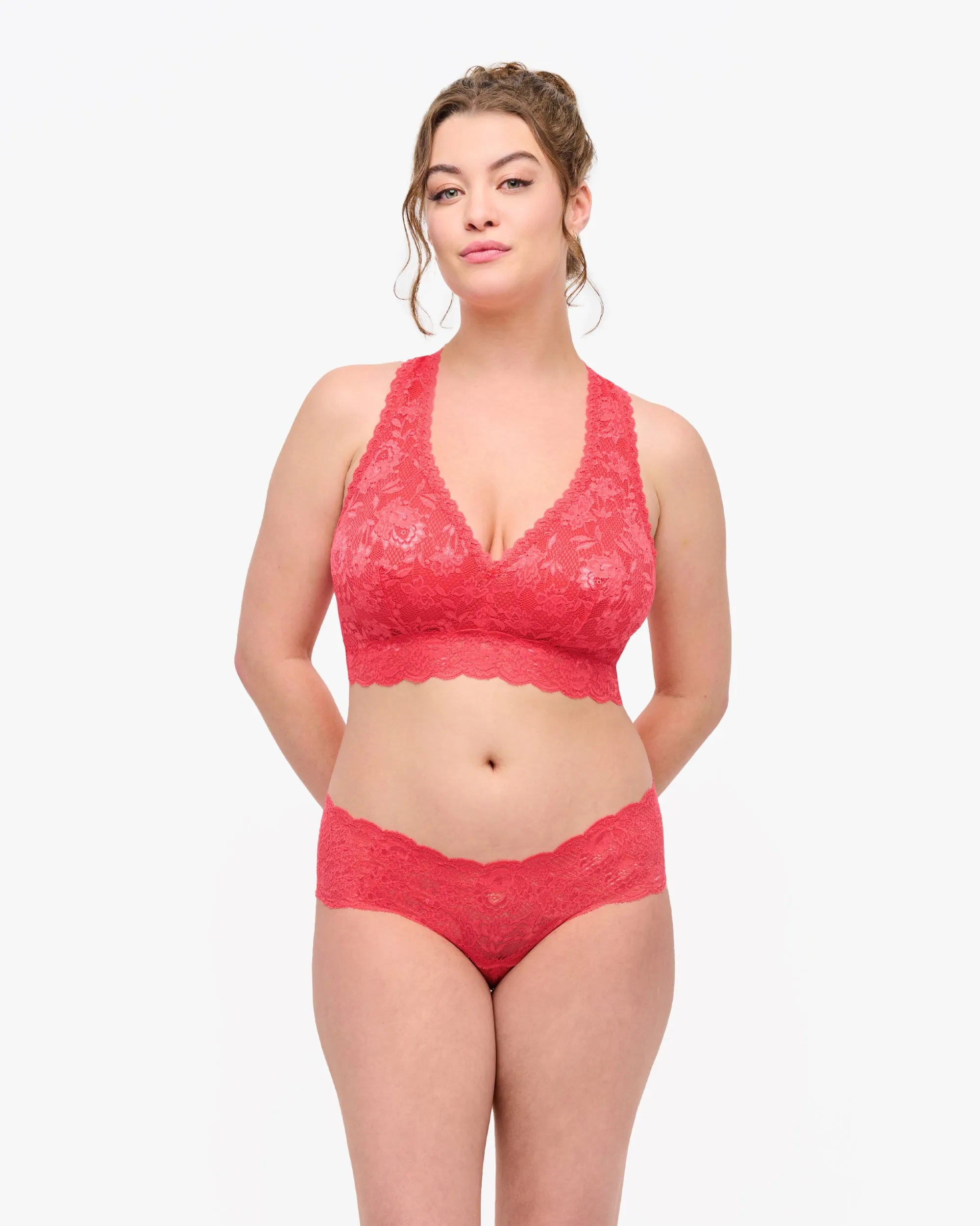 Bralette Curvy Racie Con Spalline Incrociate Bralette