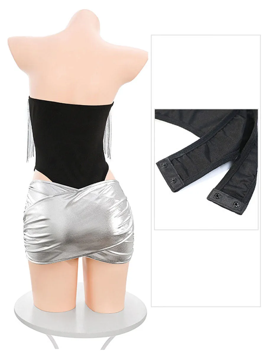 Bunny Rabbit Metallic Skirt Set