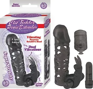 CLIT TICKLER PENIS EXTENDER BLACK