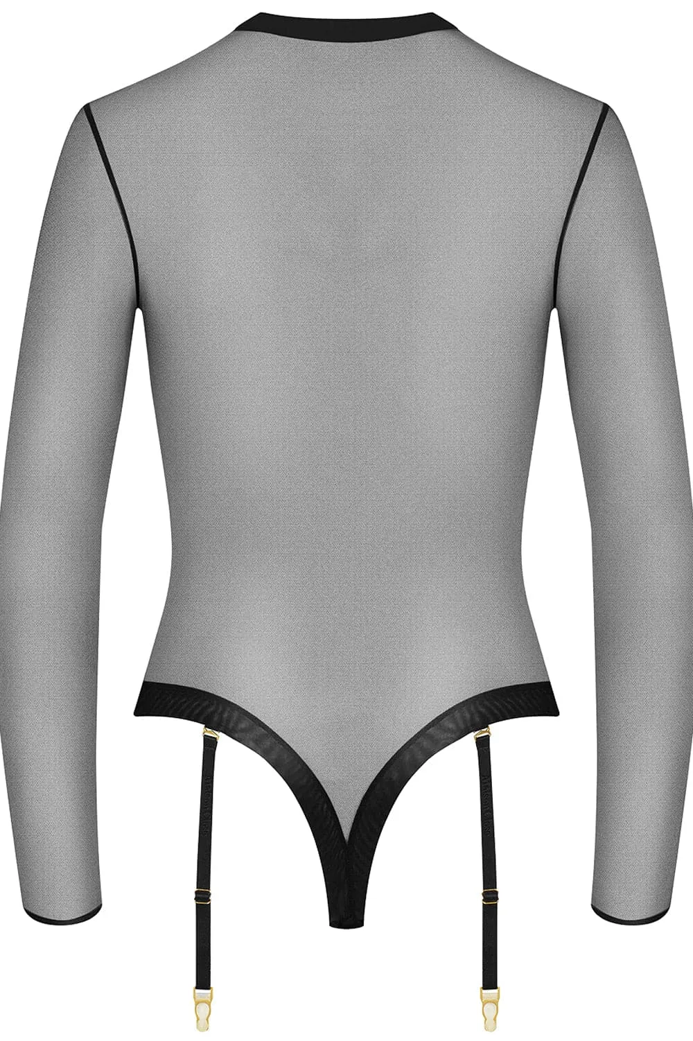 Corps  Corps Long Sleeved Thong Bodysuit Black