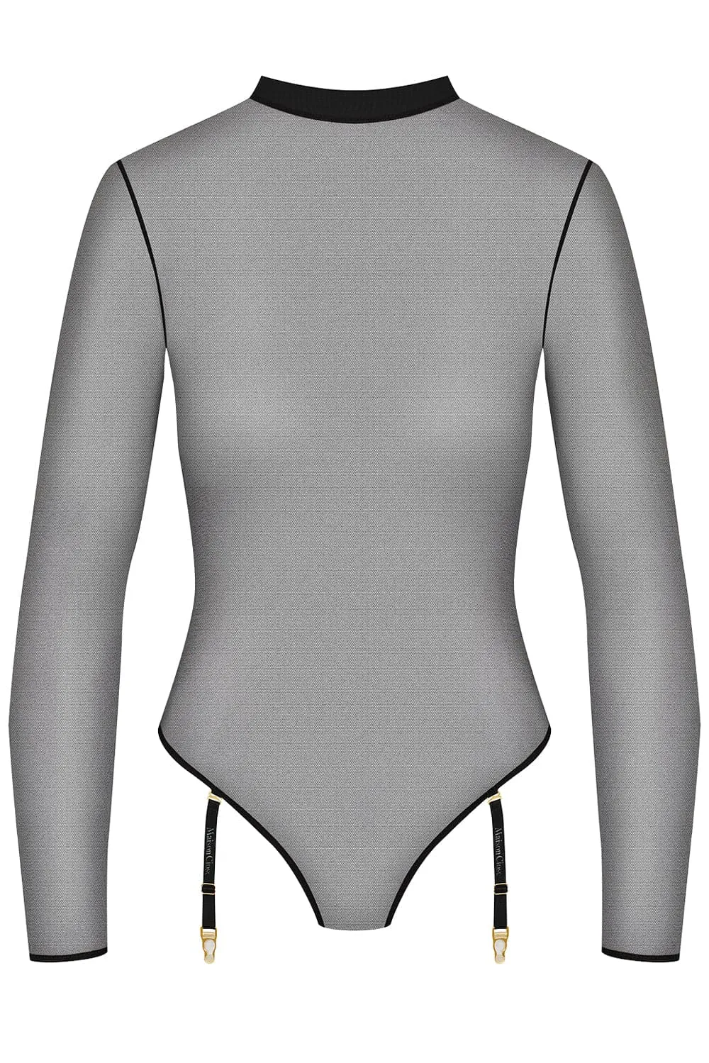 Corps  Corps Long Sleeved Thong Bodysuit Black