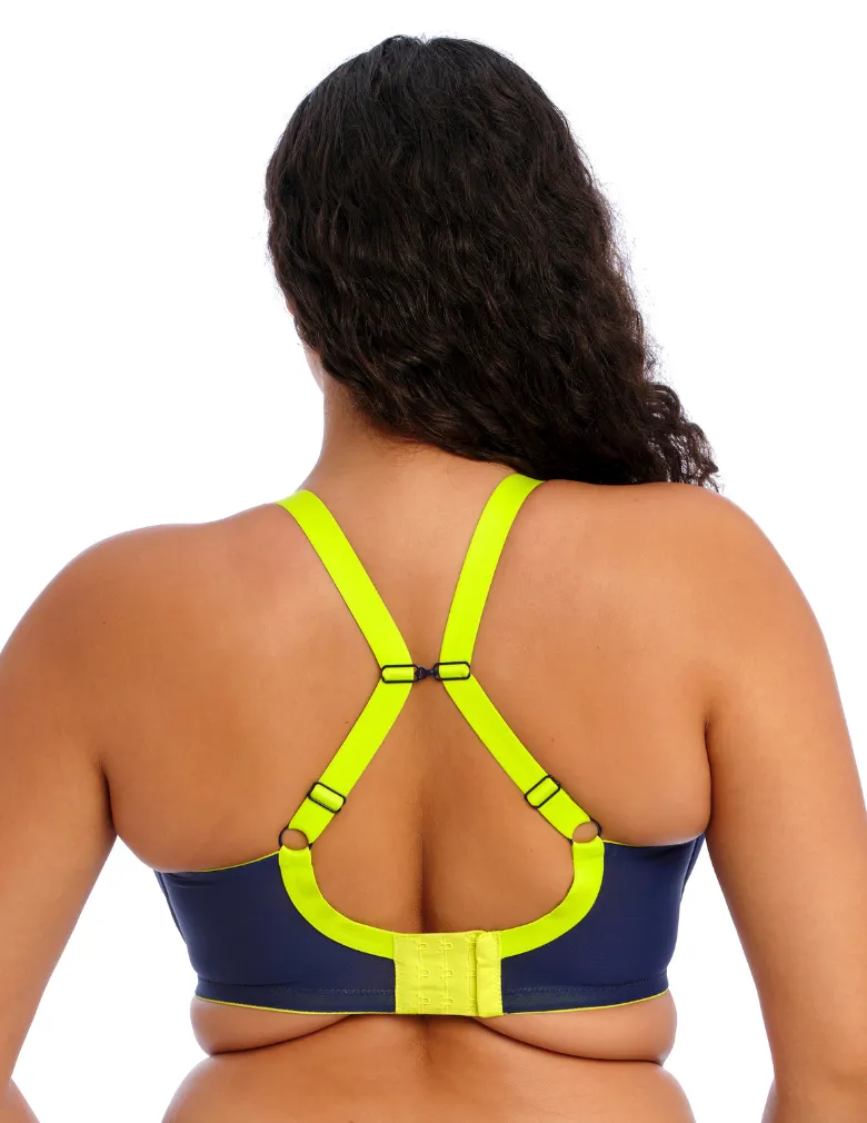 Elomi Energise EL8041 Navy Underwire Sports J-Hook Bra