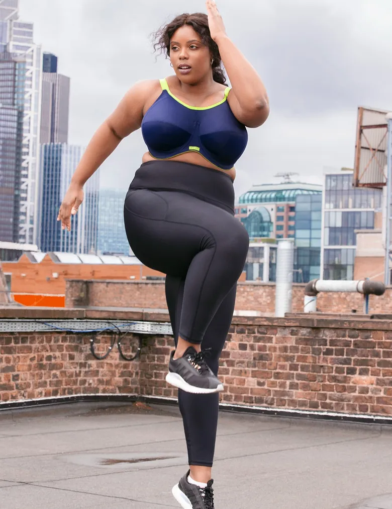 Elomi Energise EL8041 Navy Underwire Sports J-Hook Bra