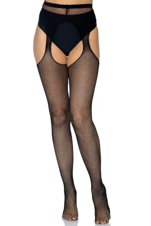 Fishnet Suspender Pantyhose