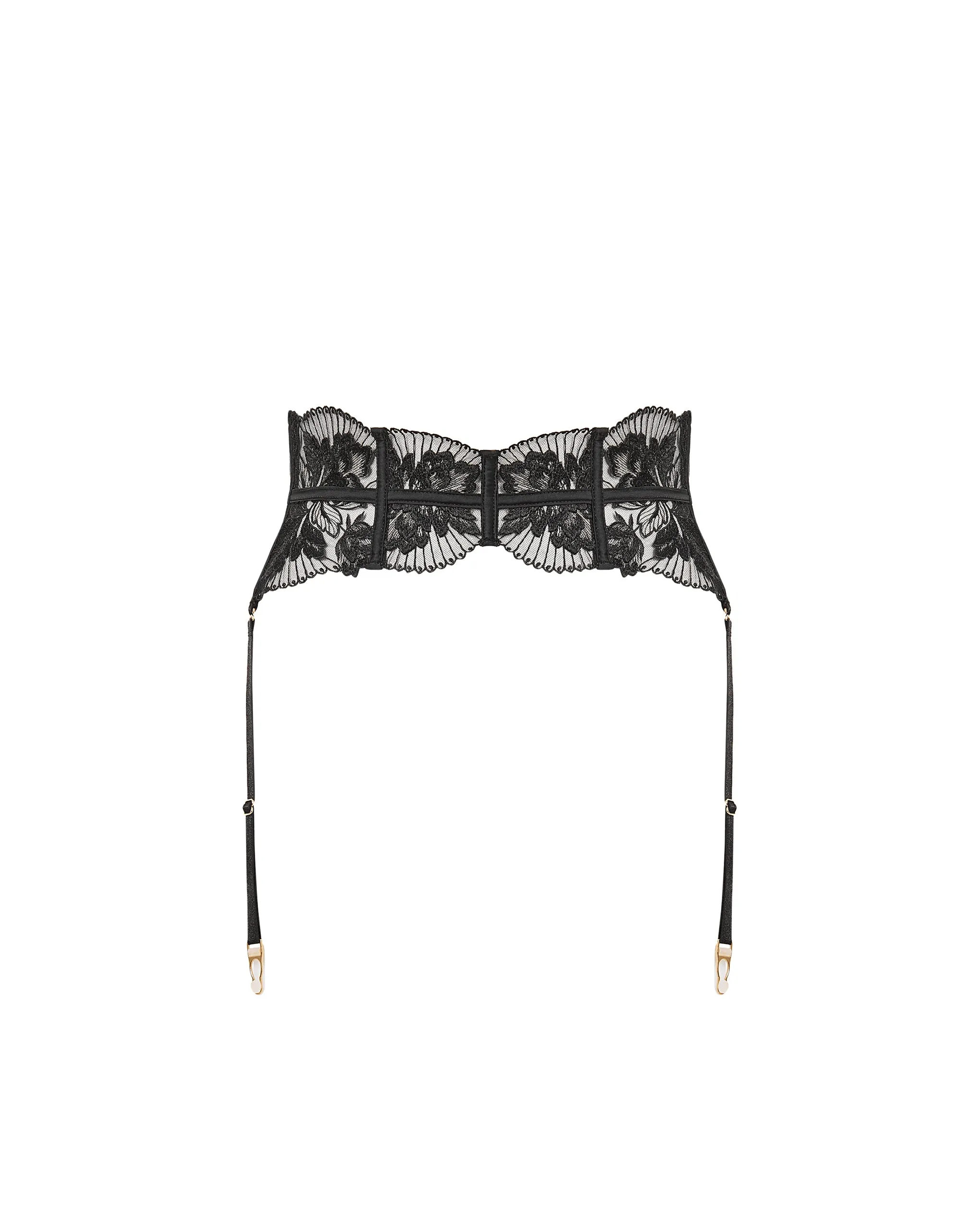 Gabriella Waspie Suspender (with detachable suspenders) Black