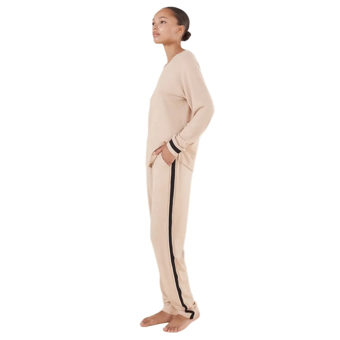 Gingerlilly Alison Sporty Long Lounge Set Natural