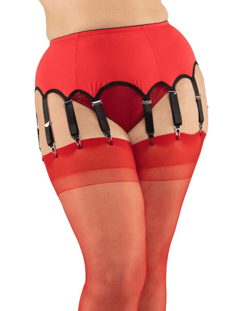 Glamory Hosiery Satin Garter Belt