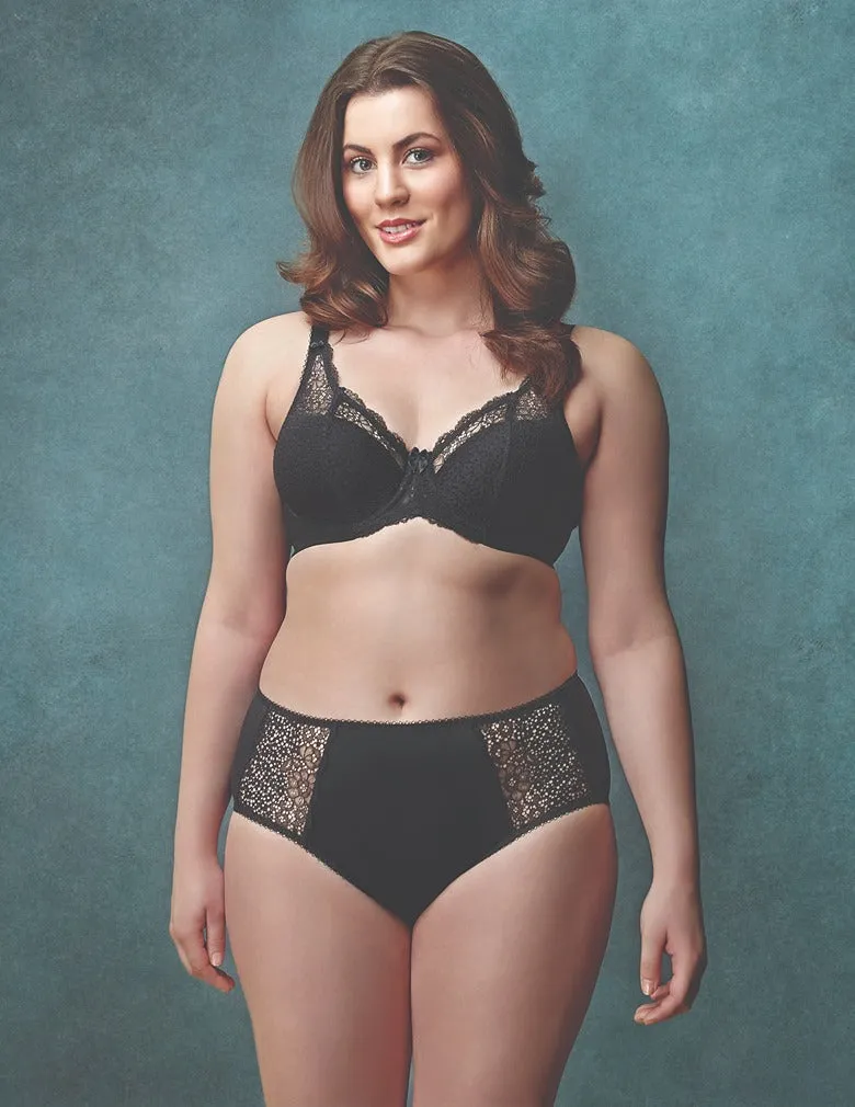 Goddess Michelle GD5000 Black Underwire Padded Banded Bra