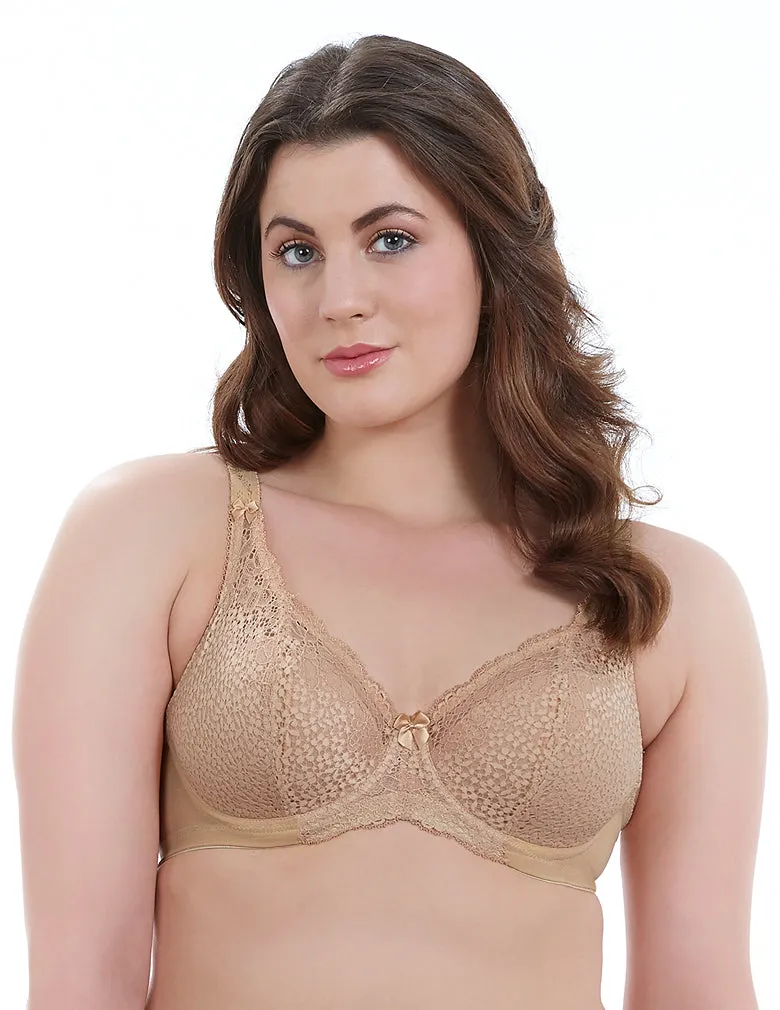 Goddess Michelle GD5000 Sand Underwire Padded Banded Bra