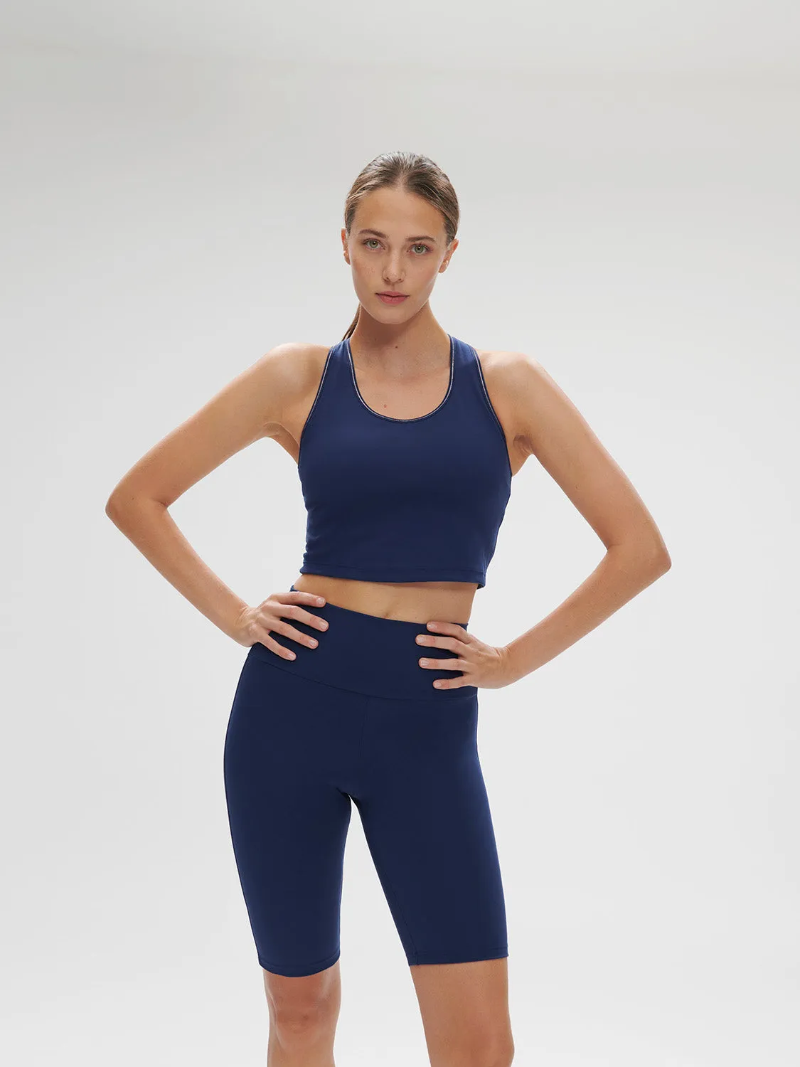 Harmony Built-In Bra Tank - Midnight Blue