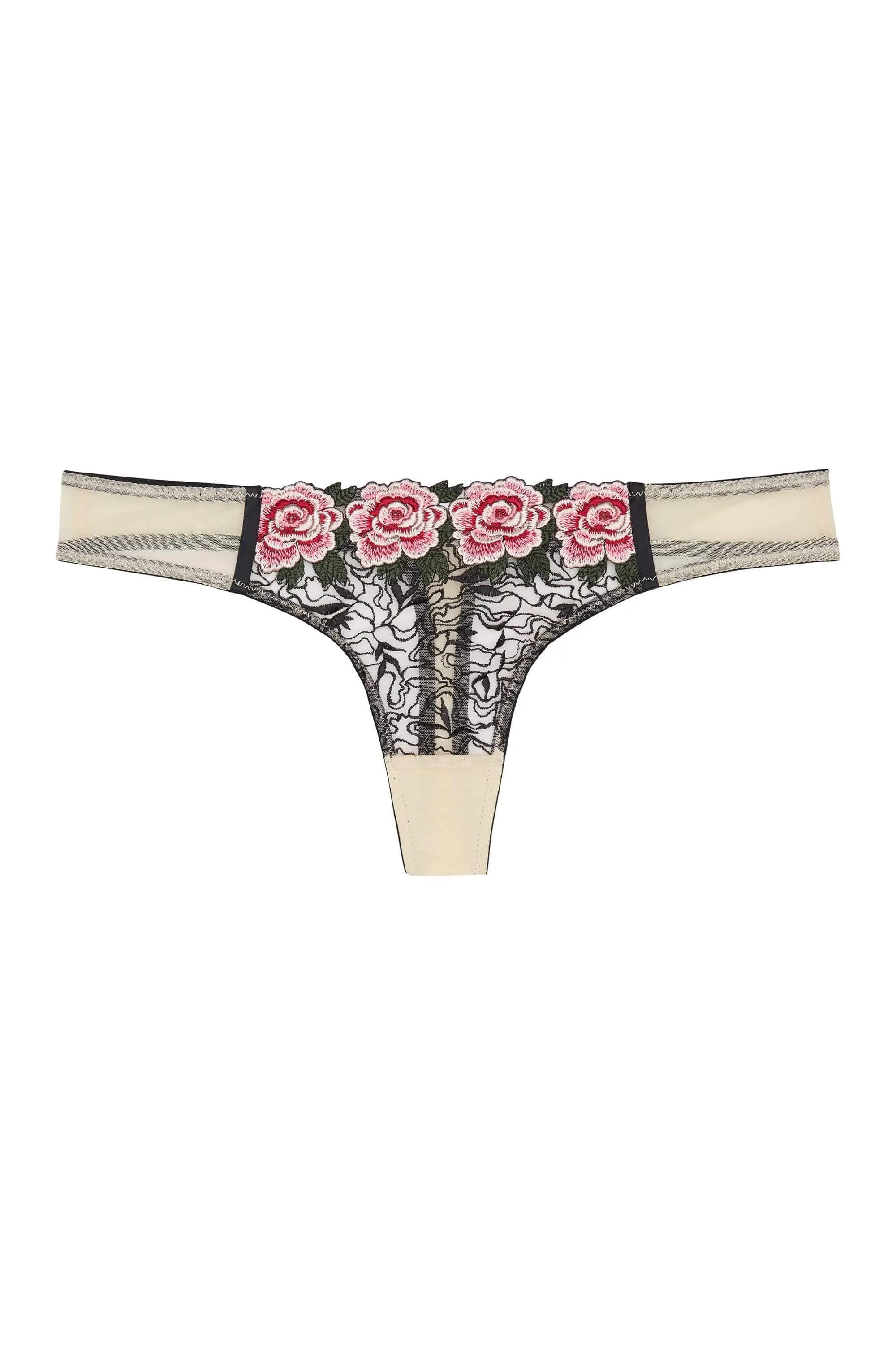 Katy Rose Embroidered Thong
