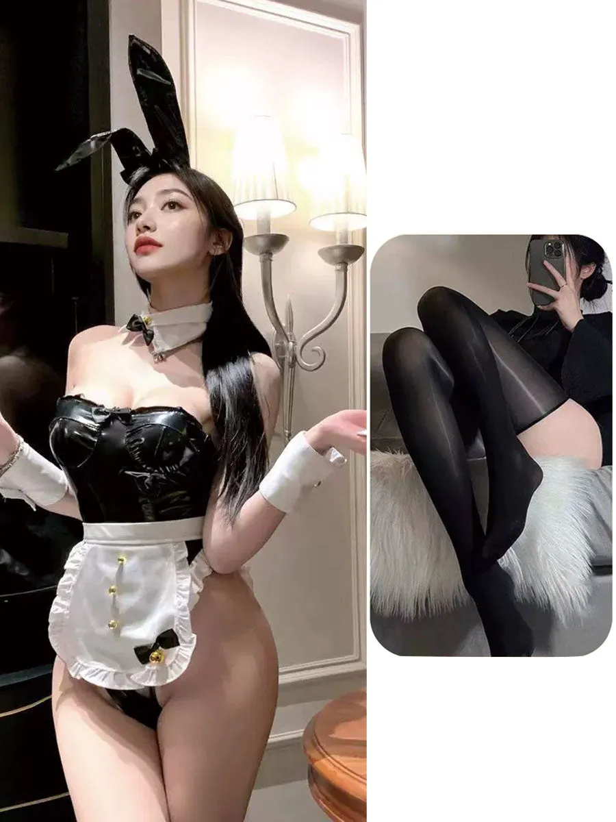 Latex Bunny Maid Bodysuit