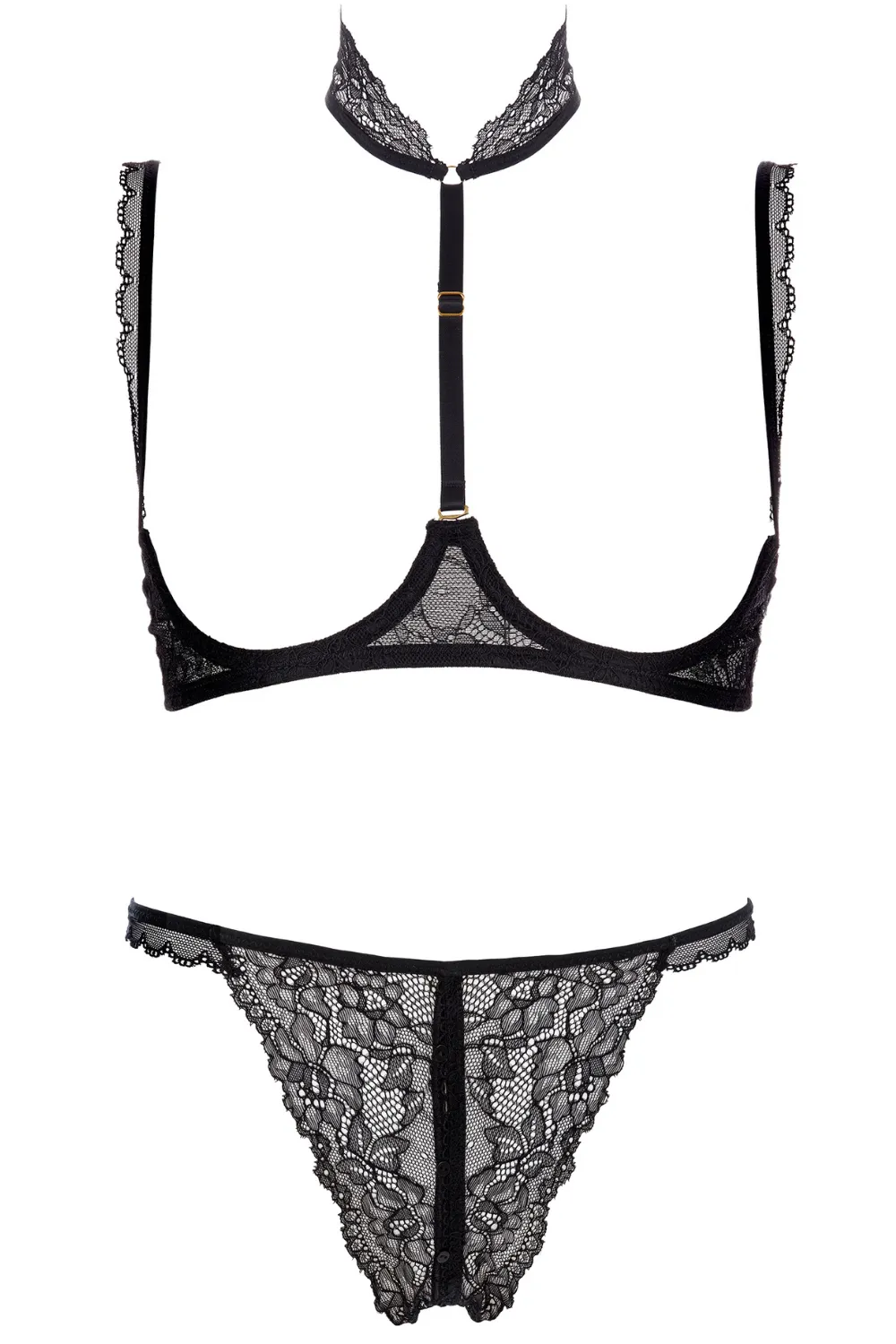 Le Petit Secret Dentelle Open Bra & Tanga Brief