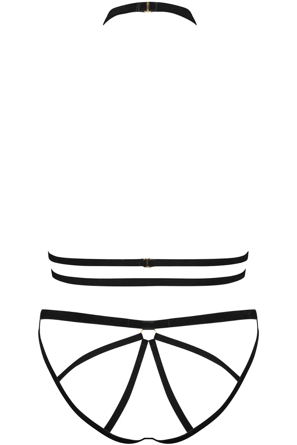 Les Ftiches Velvet Harness & Open Brief
