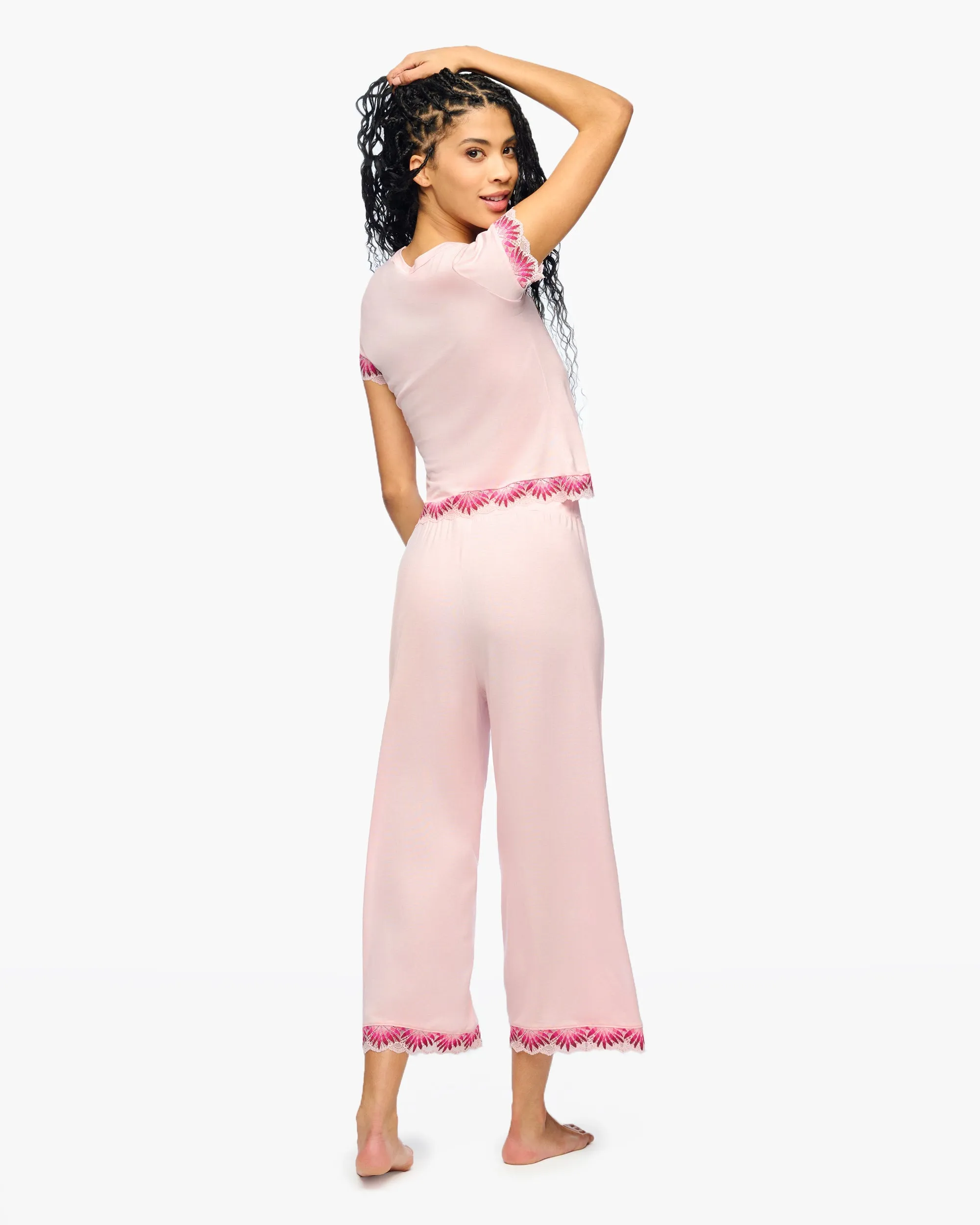 Pantalon Crop En Modal