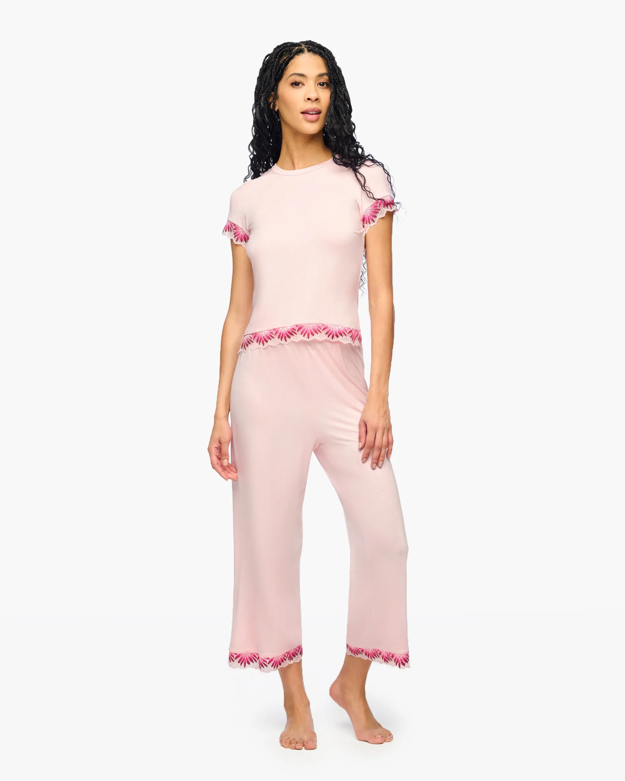 Pantalon Crop En Modal