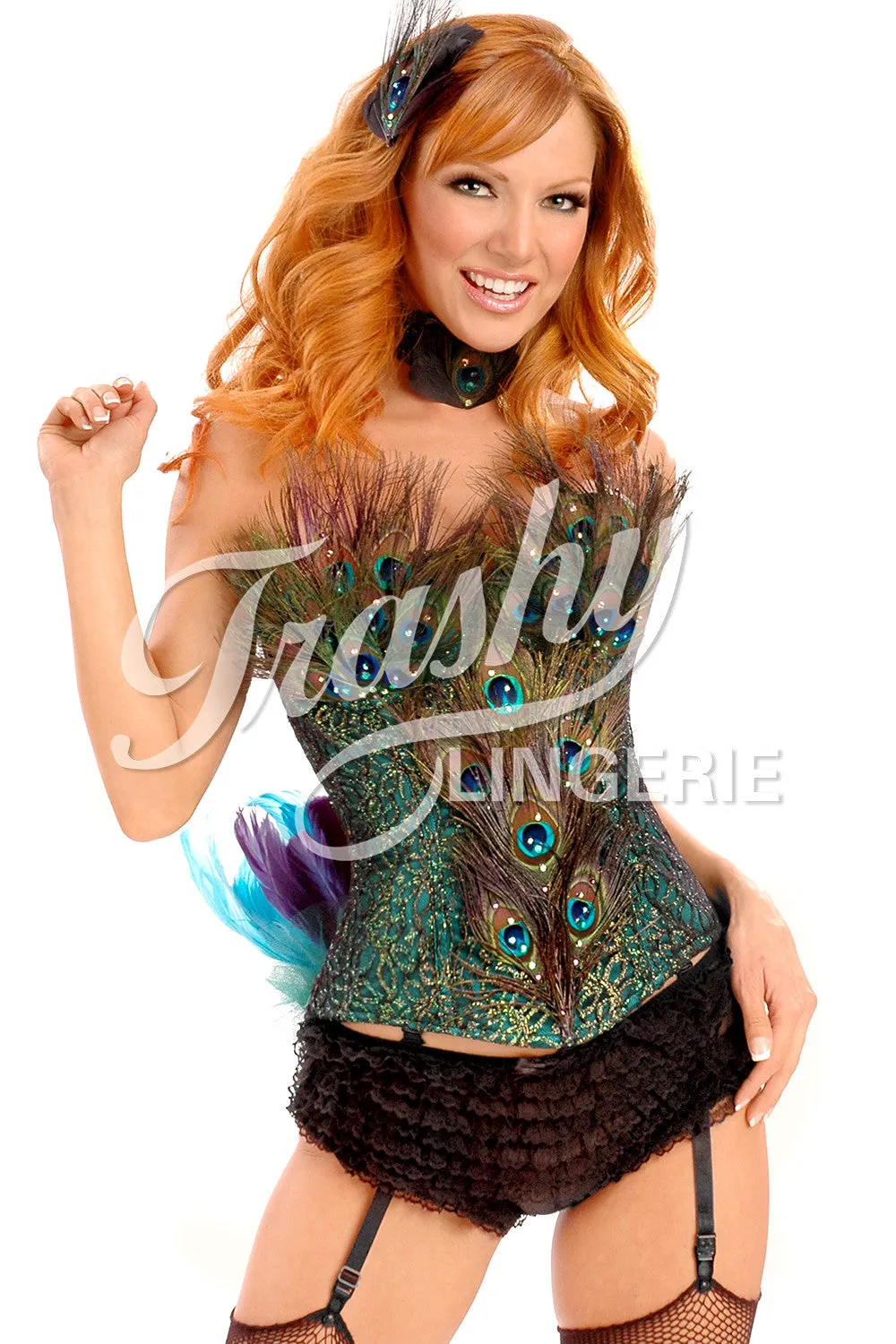 Peacock Corset (with Rhinestones)