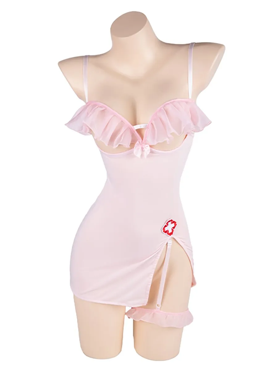 Pink Cupless Nurse Outfit