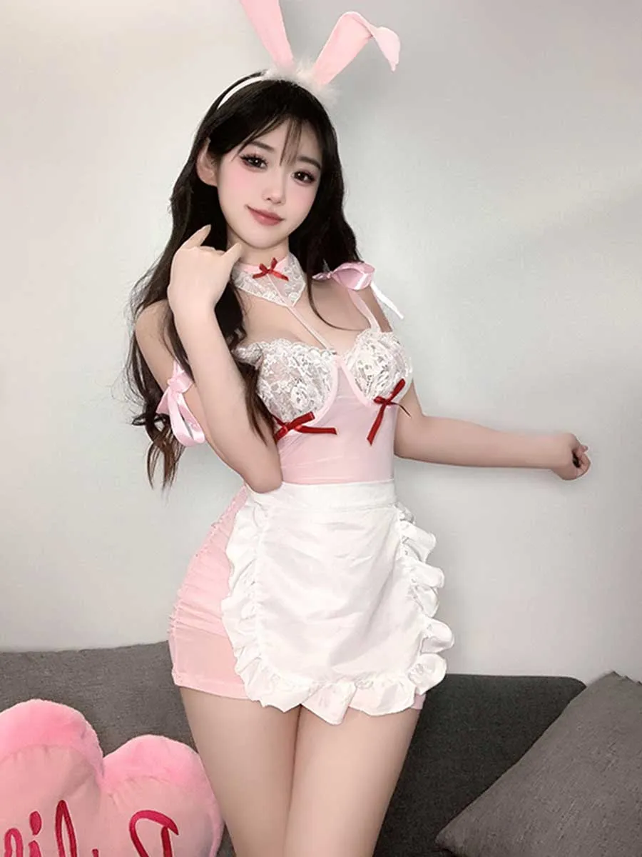 Plus Size Bunny Cosplay Lingerie Dress