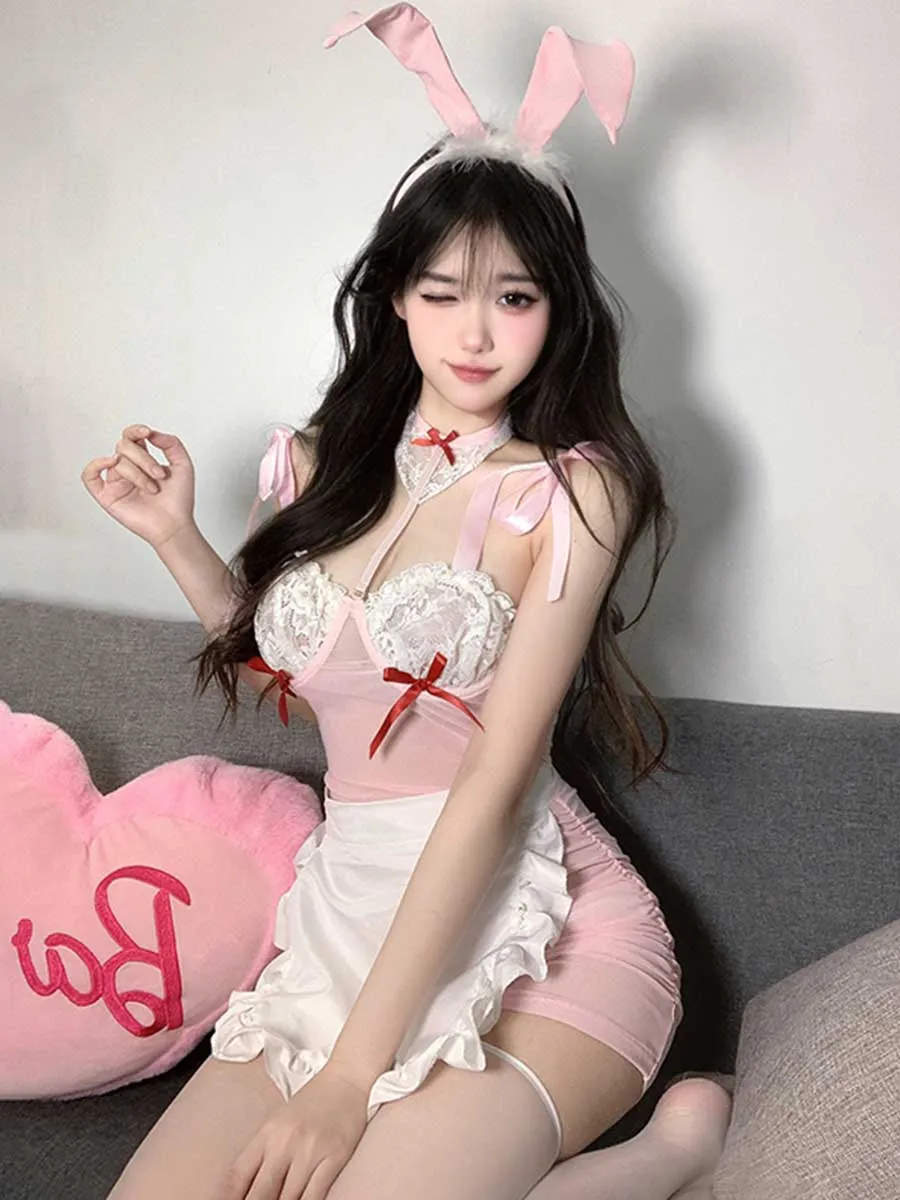 Plus Size Bunny Cosplay Lingerie Dress