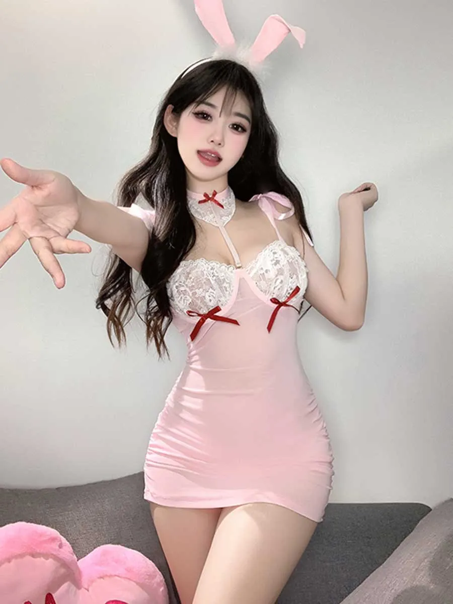 Plus Size Bunny Cosplay Lingerie Dress