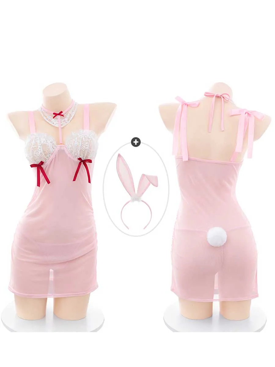 Plus Size Bunny Cosplay Lingerie Dress