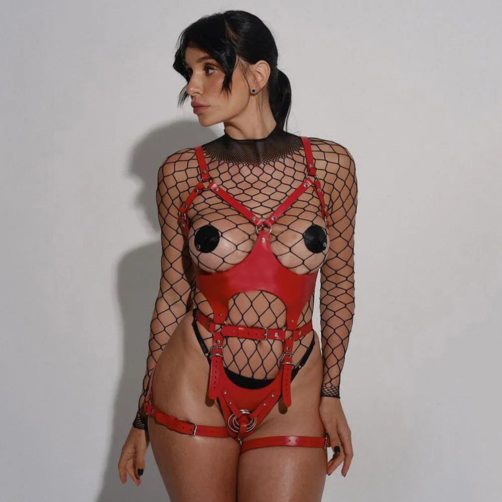 PU Leather Body Harness