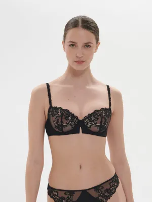 Saga Sheer Demi - Black