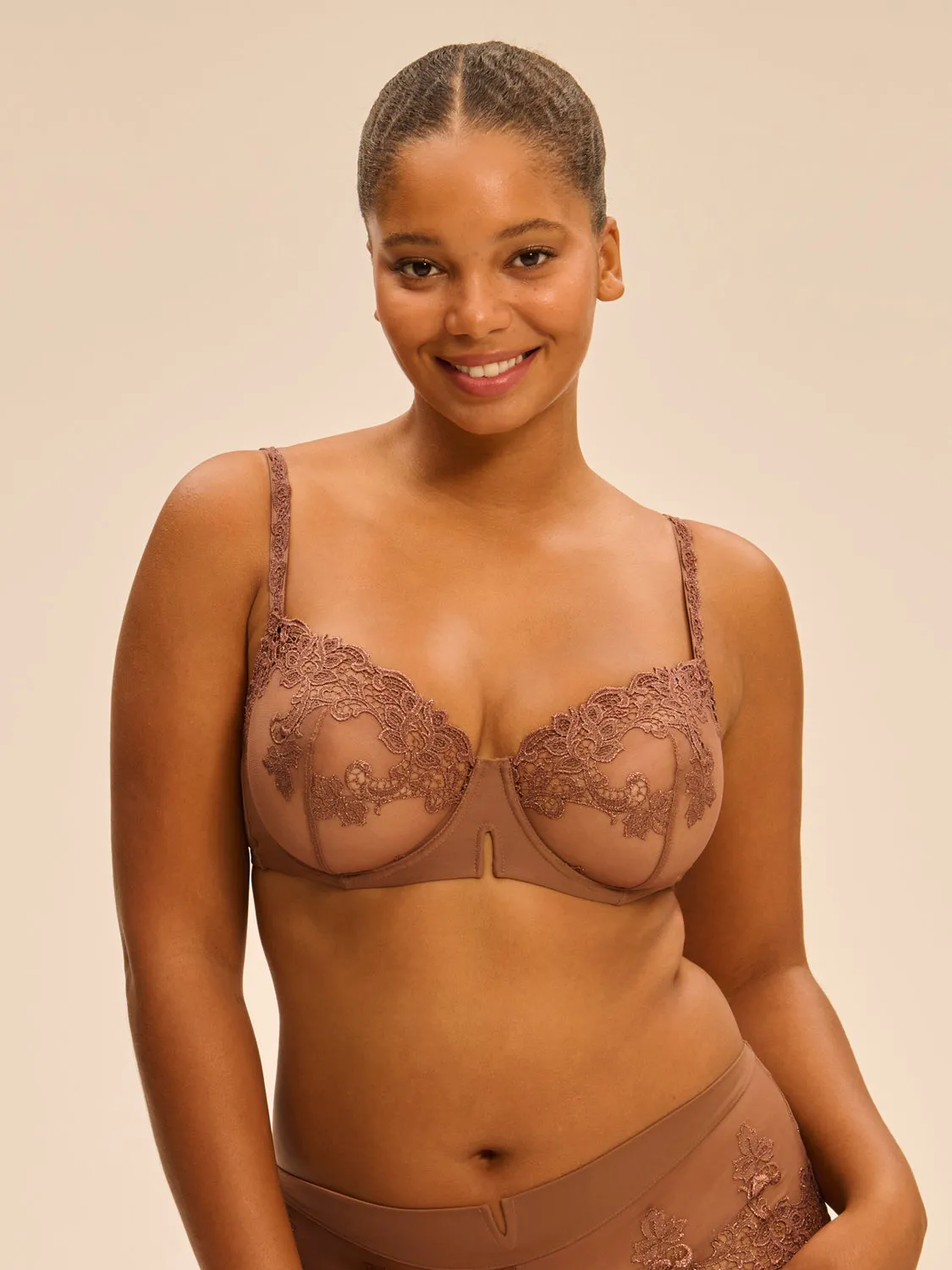 Saga Sheer Demi - Mocha