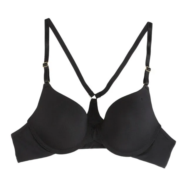 Sexy Push Up Seamless Underwire Bra Women Front Closure Lace Bra Lingerie Bralette Underwear 5 Colors
