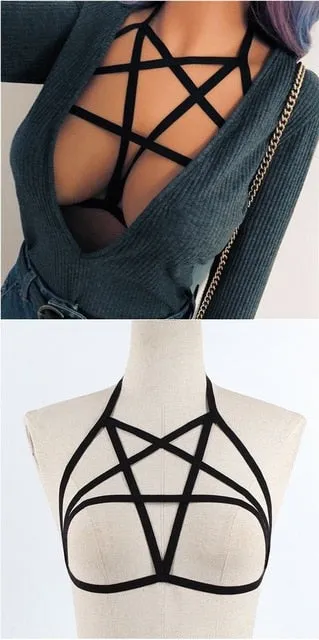Sexy Women Lingerie Hot Lace Bra Backless Underwear Push Up Bras Sexy Deep V Belt Bras Elastic Cage Female Erotic Intimates