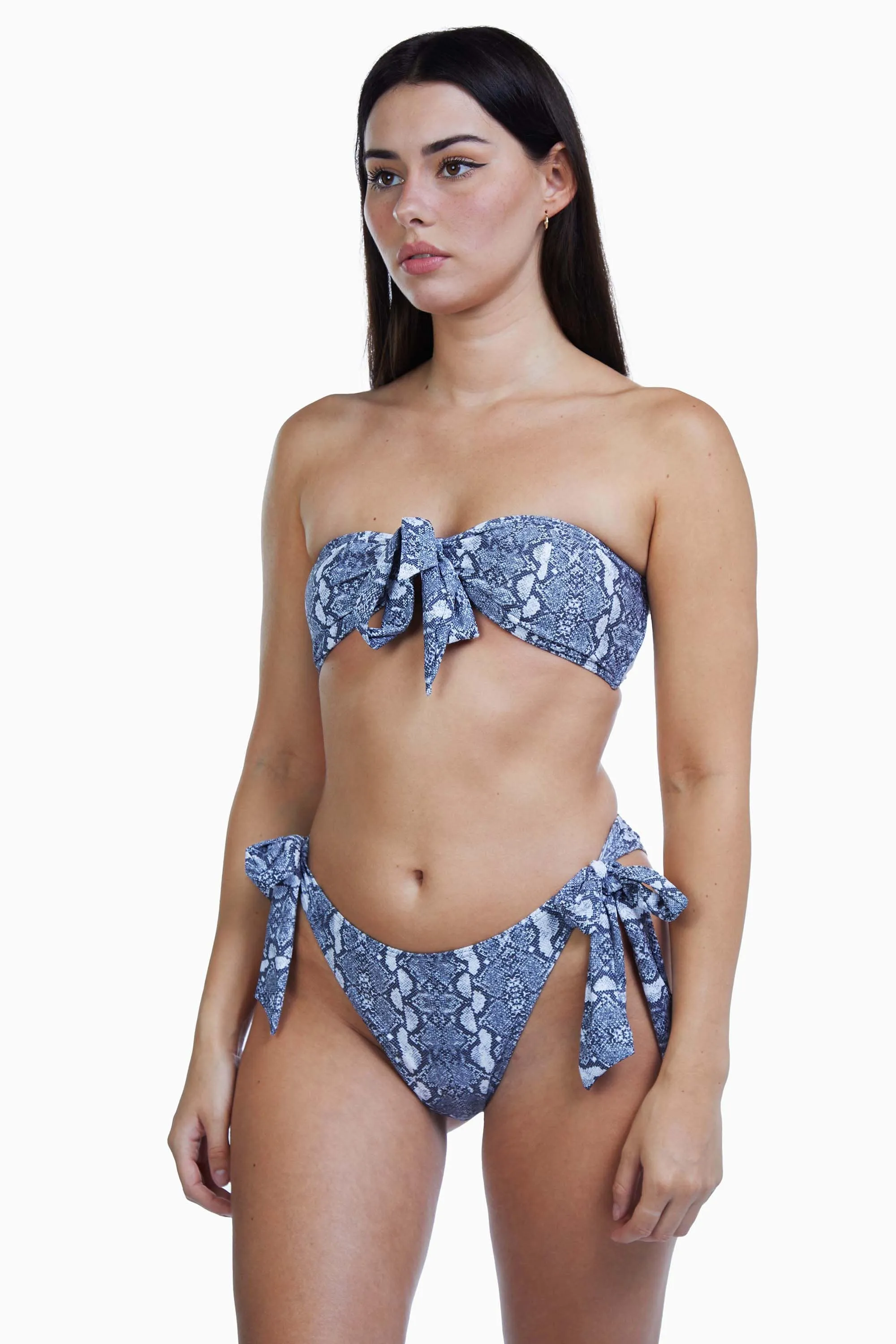 Snake Bow Tie High Leg Brief