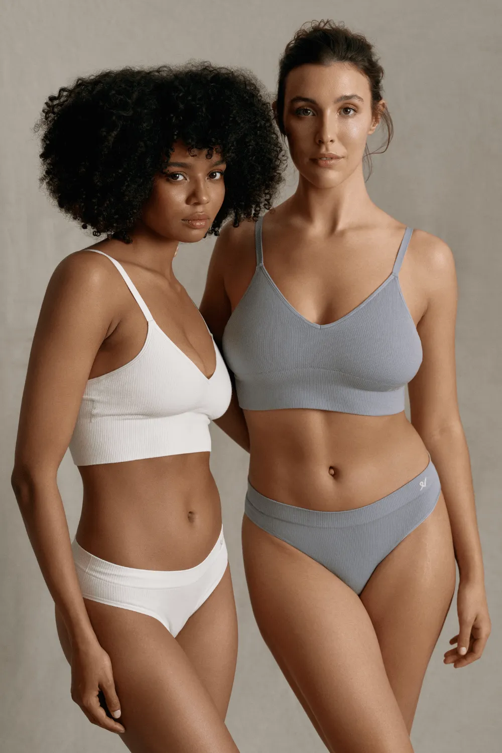 Tencel Seamless High Leg Brief in Storm Grey. Size XS (UK 6-8)