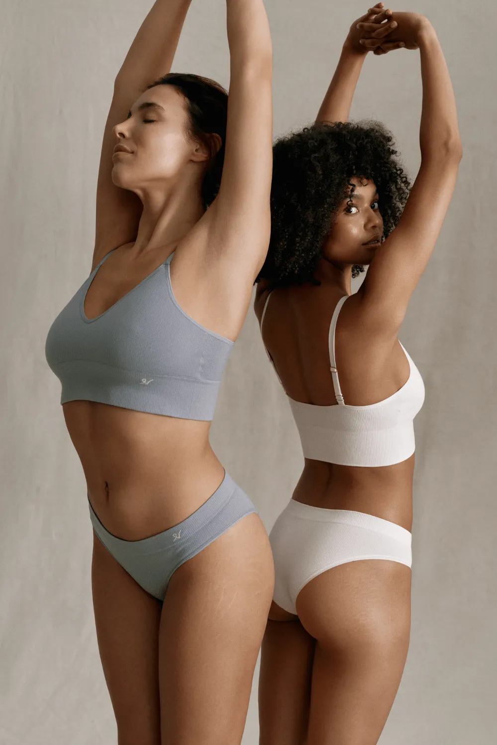 Tencel Seamless High Leg Brief in Storm Grey. Size XS (UK 6-8)