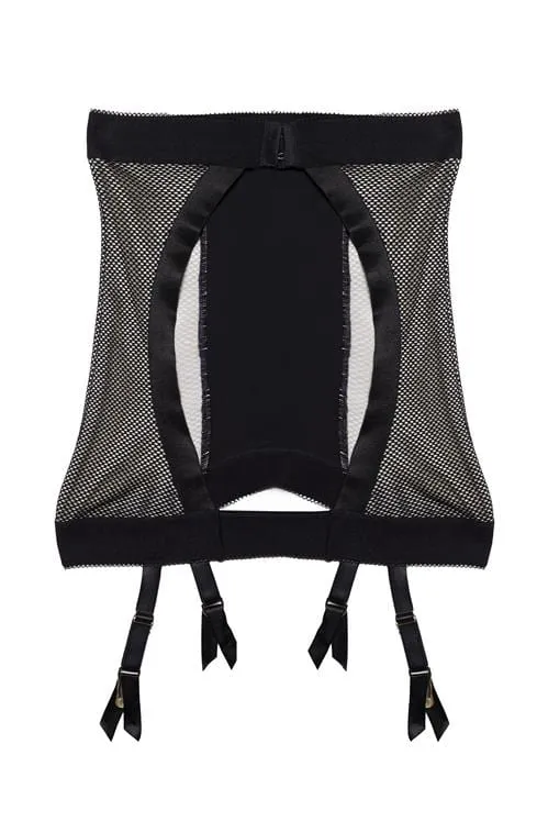 Vidal Black Fishnet Suspender