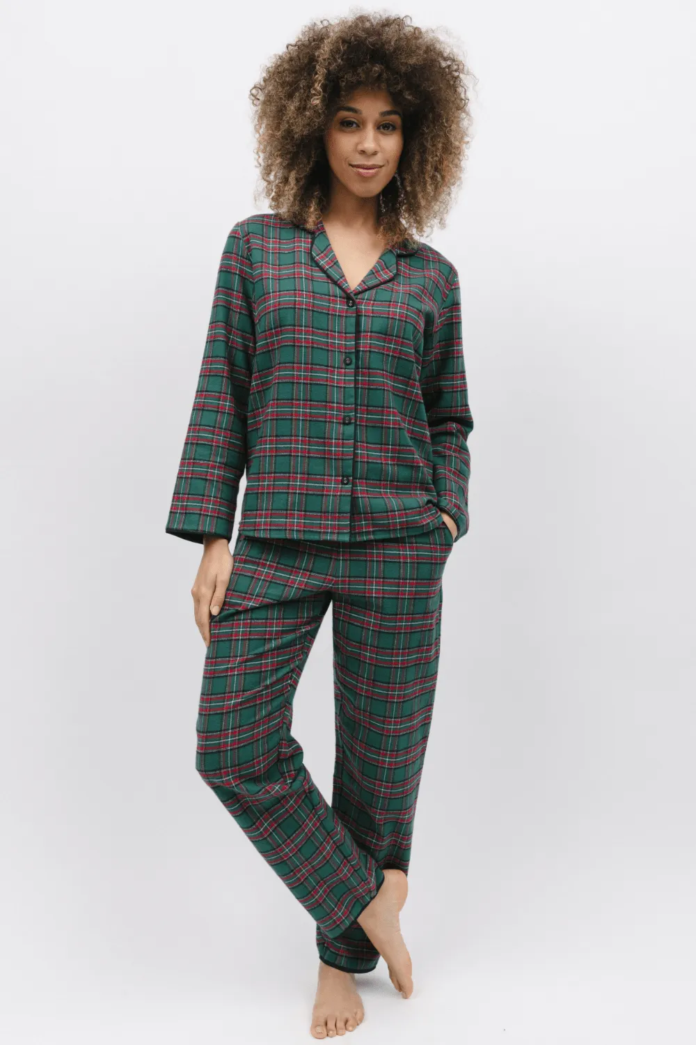 Whistler Check Pyjama Top. Size UK 8