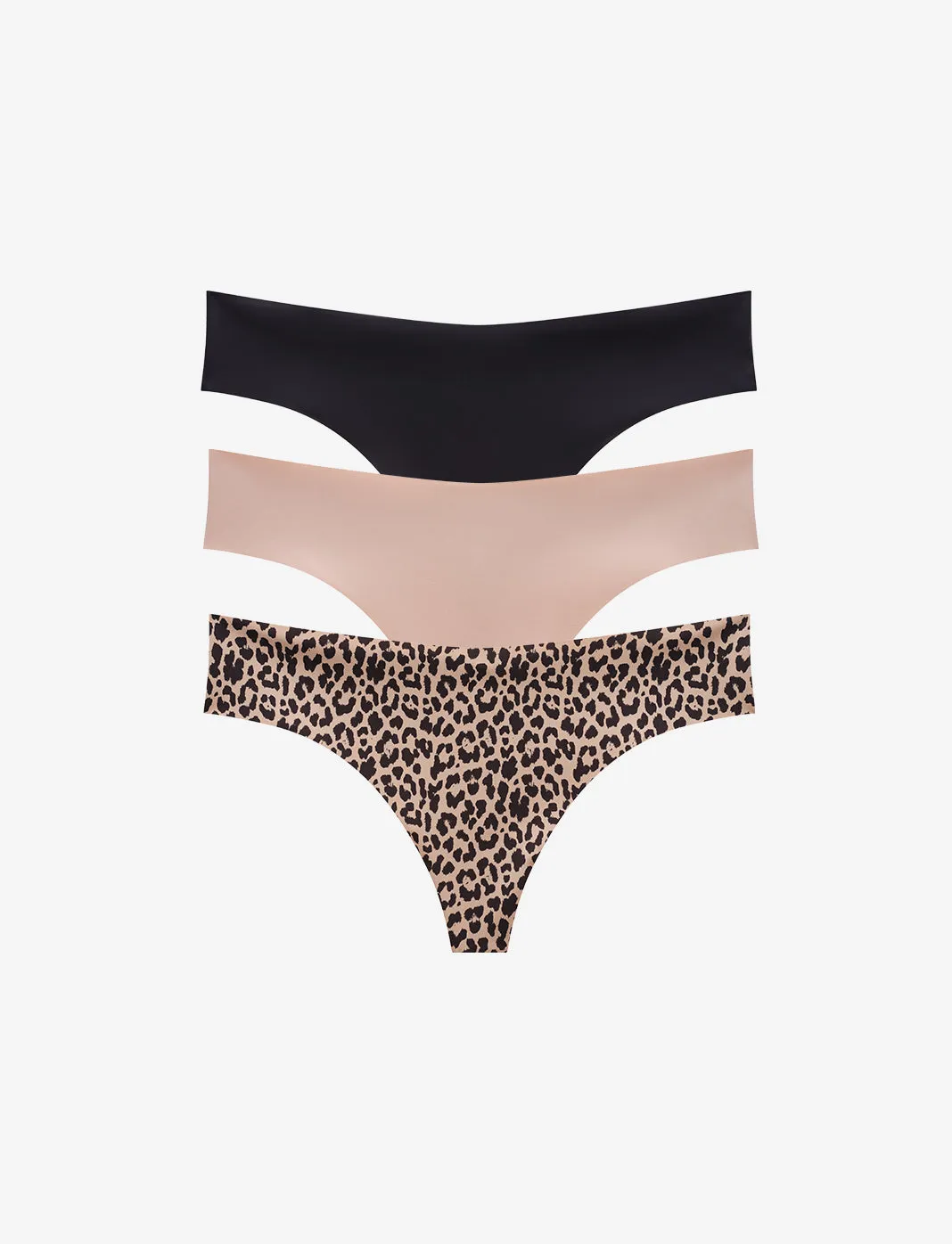 Zero Edge No-Show Thong - 3 Pack
